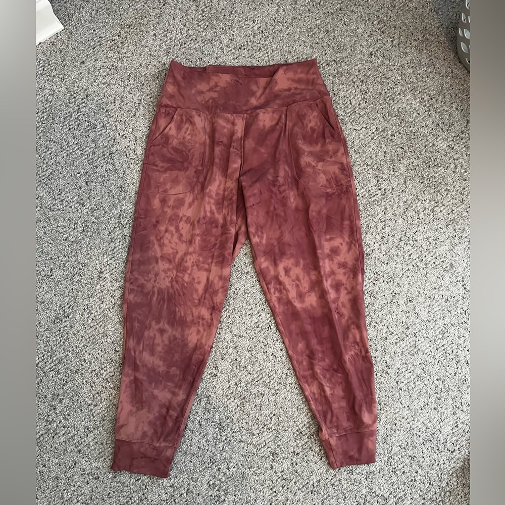 Pink Tie-Dye Pattern Joggers